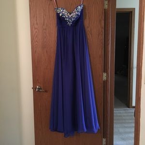Elegant Royal Blue Prom Dress